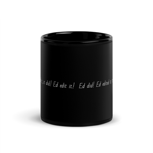 Black Glossy Mug