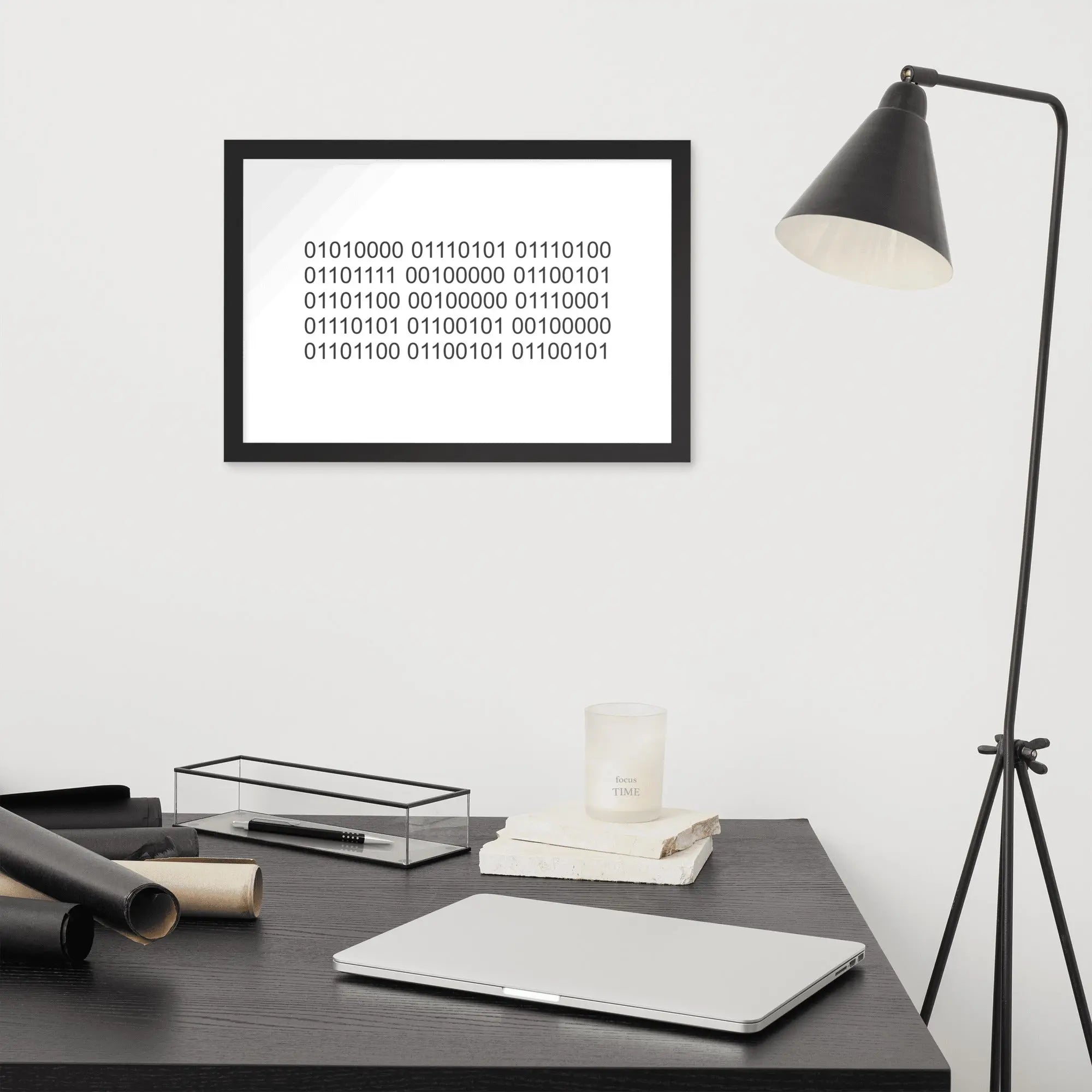 Póster en papel fotográfico con marco